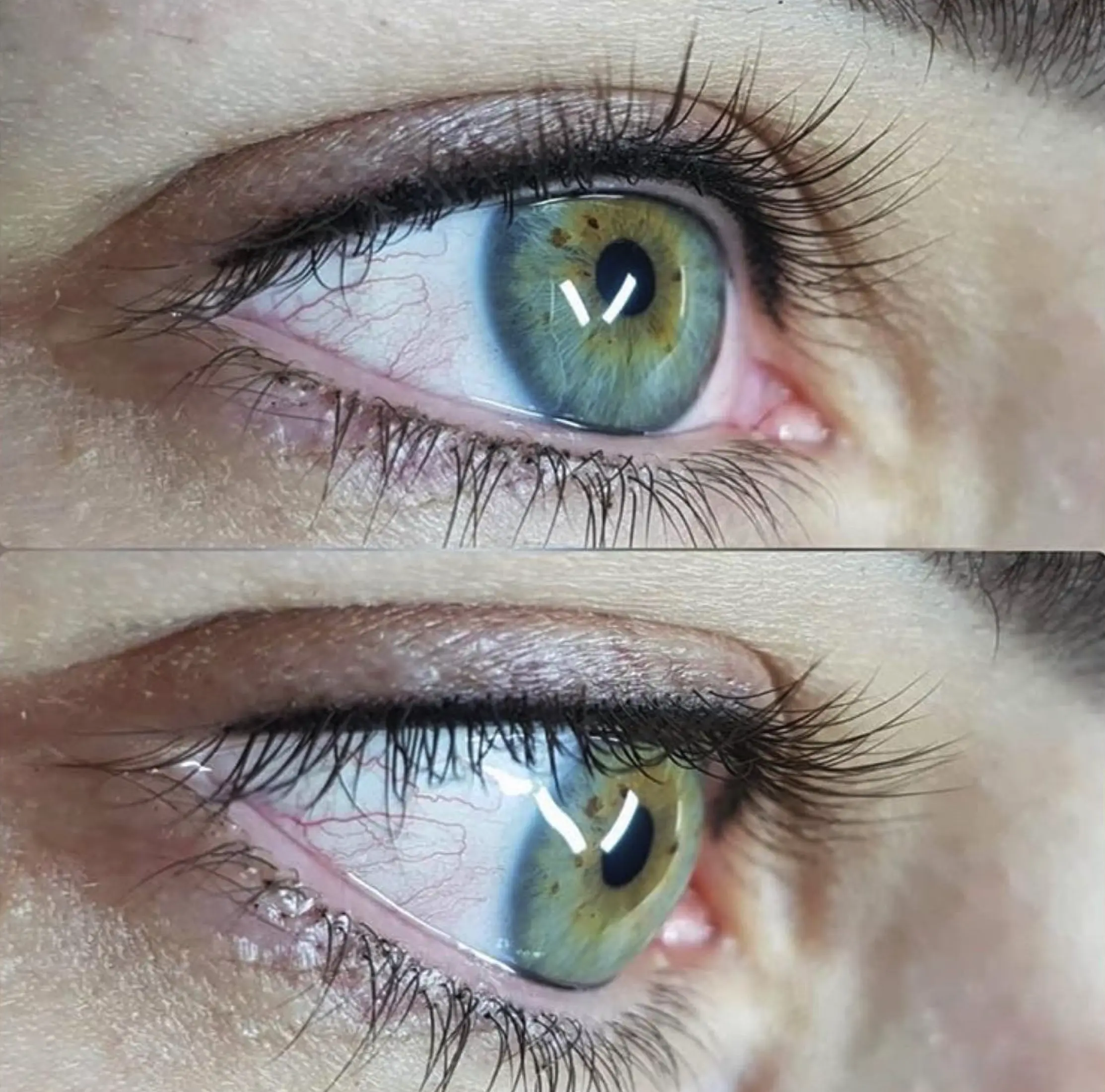 eyeliner tattoo before and after